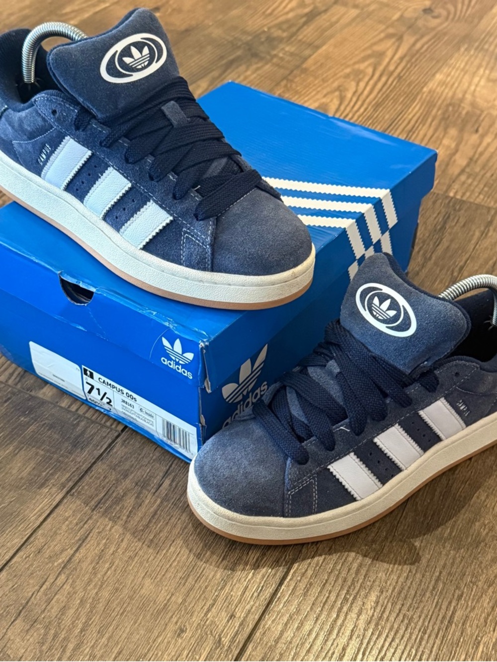 Adidas Campus 00s Blue/White Suede Low Top Lace-Up Athletic Sneaker M 7.5 W 9‎
